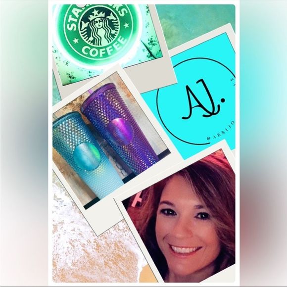 Starbucks Glacier Gradient Ombre Bling Studded Vent, Keychain & Grande Tumbler - Picture 3 of 5